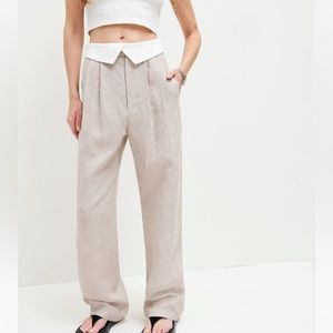 NWT Reformation Stevie Linen Pant